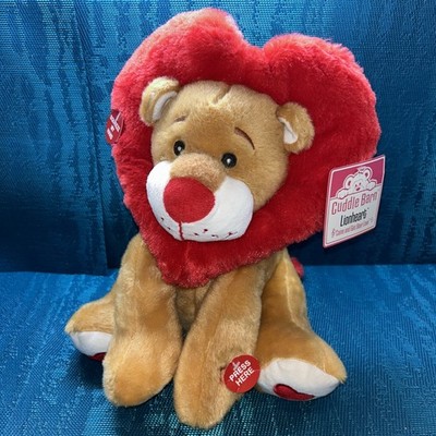 Cuddle Barn Lionheart 12'' Plush Sings  Come and Get Your Love  w/ Lights NWT