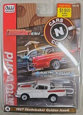 Auto World Cars N Coffee 1957 Studebaker Golden Hawk SC392, AW, AFX, NIP 11G 