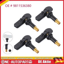 4x FÜR CITROËN BERLINGO C4 C5 PEUGEOT 207 208 308 508 PARTNER REIFENDRUCKSENSOR