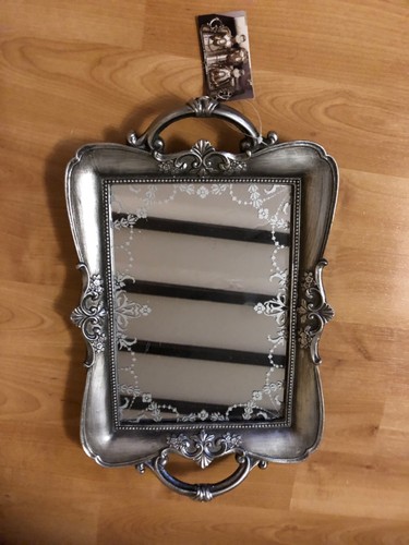 Mirror Tray,Dunelm Vintage Design Silver - Picture 4 of 8