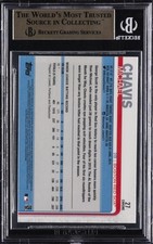 2019 TOPPS CHROME UPDATE #27 MICHAEL CHAVIS BGS 10