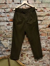 Yves Saint Laurent YSL Vintage Women Velvet Pants Brown Size 40 Very Rare