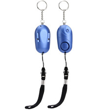 130db Personal Security Alarm Keychain Emergency Survival Anti Rape Siren With