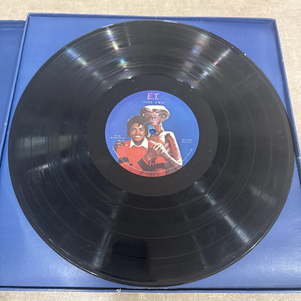 E.T. The Extra-Terrestrial LP Box W/ Book1982 MJ No Poster VG- Record VG Cover Foto 4 de 4