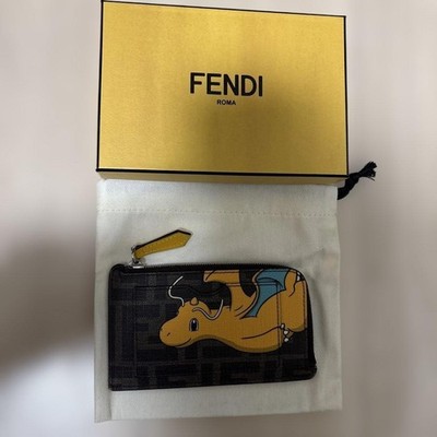 Fendi x FRGMT x Pokemon FF Fabric Card Holder Card Case Dragonite