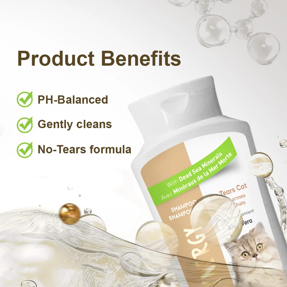 Шампунь для кошек Spa Synergy, богатый минералами Мертвого моря, сбалансированный по pH, кошка без слез - Изображение 4 из 4