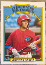 2021 Topps Heritage Minors Yhoswar Garcia #91 Phillies