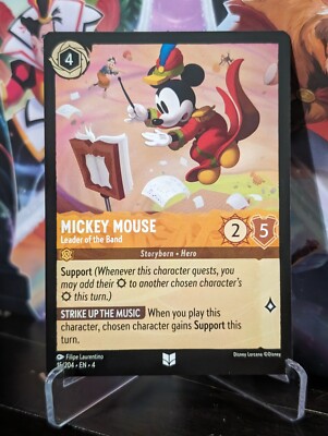 Lorcana - Mickey Mouse Leader of the Band - Uncommon - 15/204 - Ursula s Return