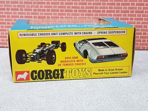 Corgi No 271 GHIA 5000 MANGUSTA WITH DE TOMASO CHASSIS - Picture 18 of 18