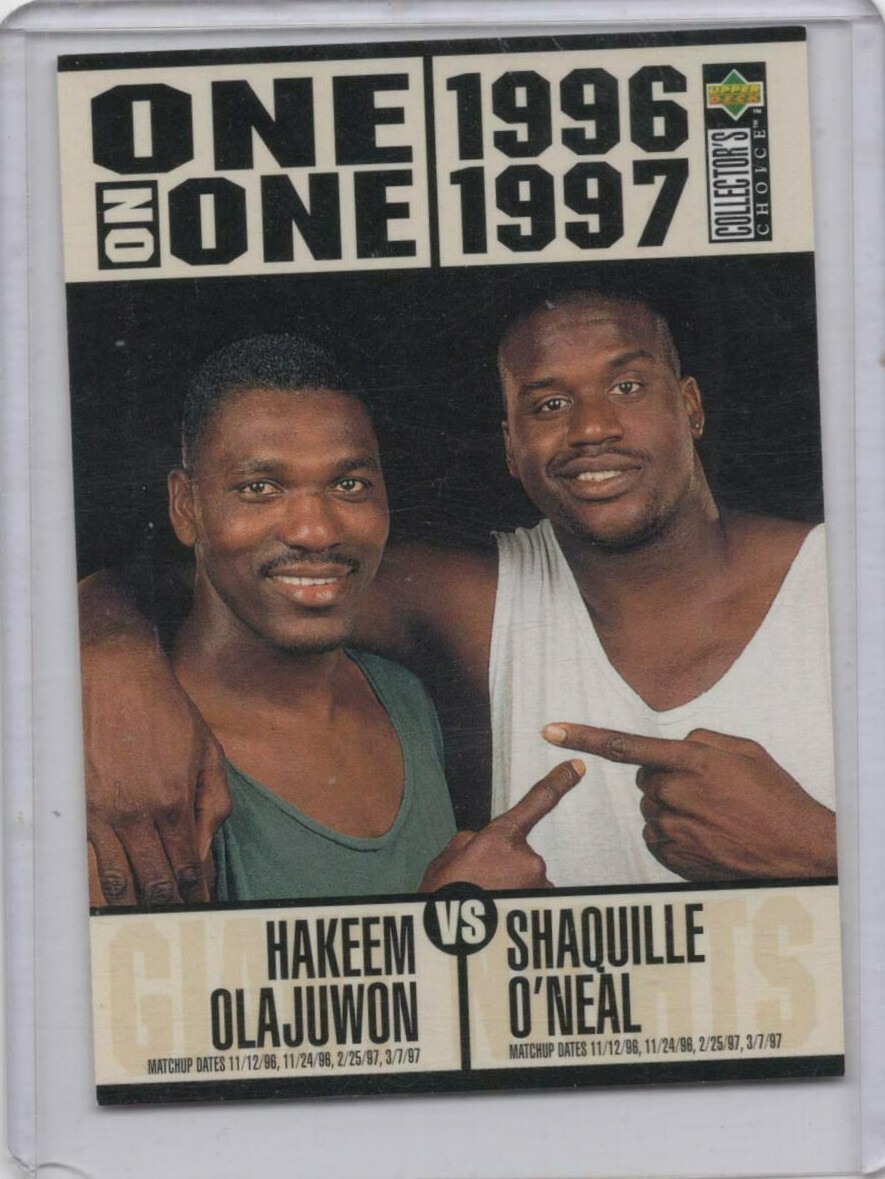 1996-97 Upper Deck One on One Hakeem Olajuwon/ Shaquille O