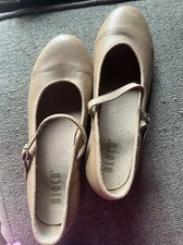 Bloch Leather Tap Shoes Tan Color 8 1/2 Used Condition