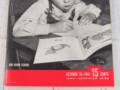 Life Magazine October 28, 1946 One-Room School - Picture 3 of 7