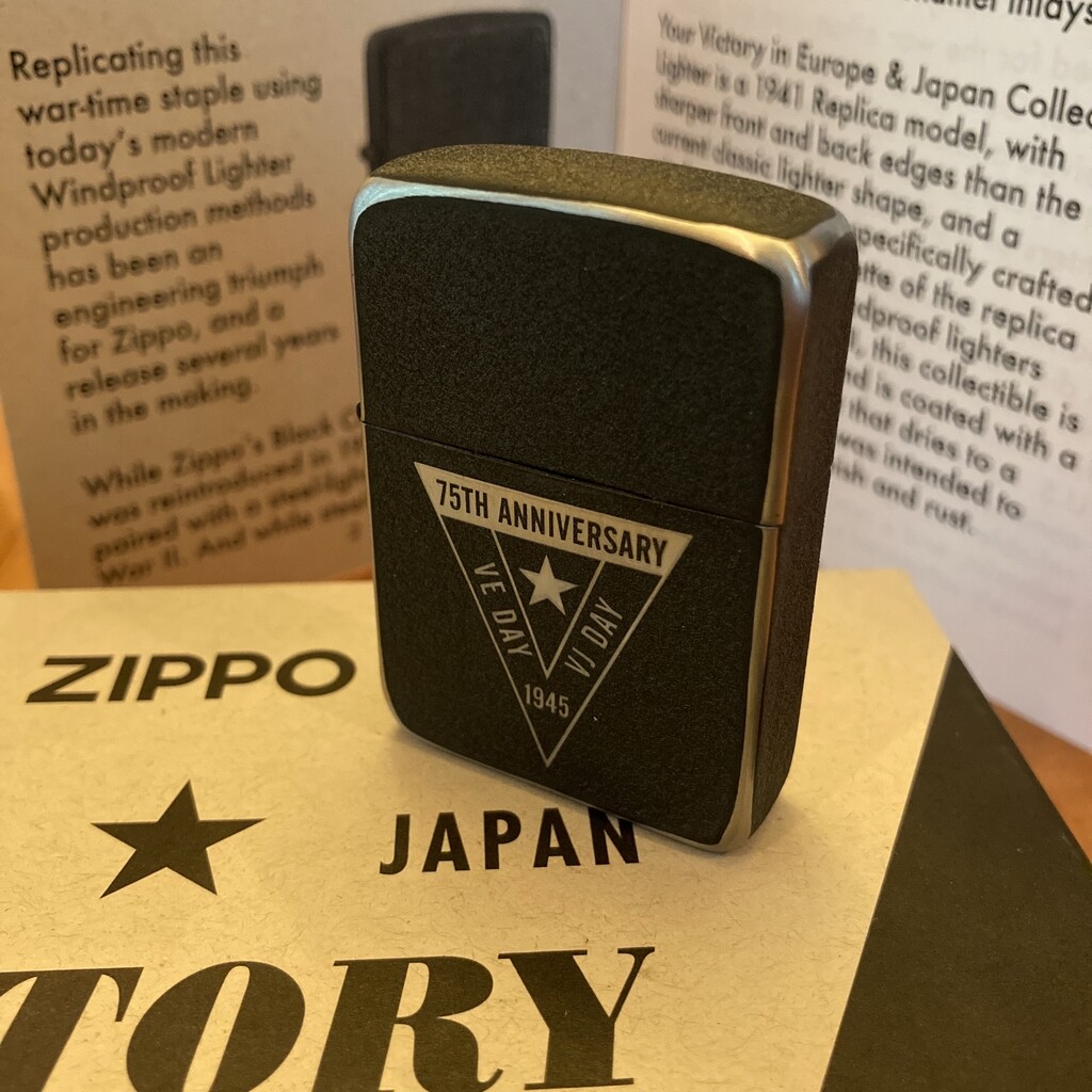 ZIPPO 75th Anniversary Commemorative of the End of WWII, VE