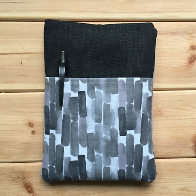 HANDYTASCHE SCHUTZHÜLLE SLEEVE STOFF HANDMADE FÜR KINDLE KOBO TOLINO PINSELSTRIC