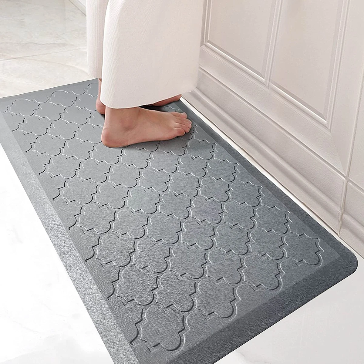 Kitchen Mat Cushion Anti Fatigue Floor Mat,Non Slip Waterproof Kitchen Rugs  Mats