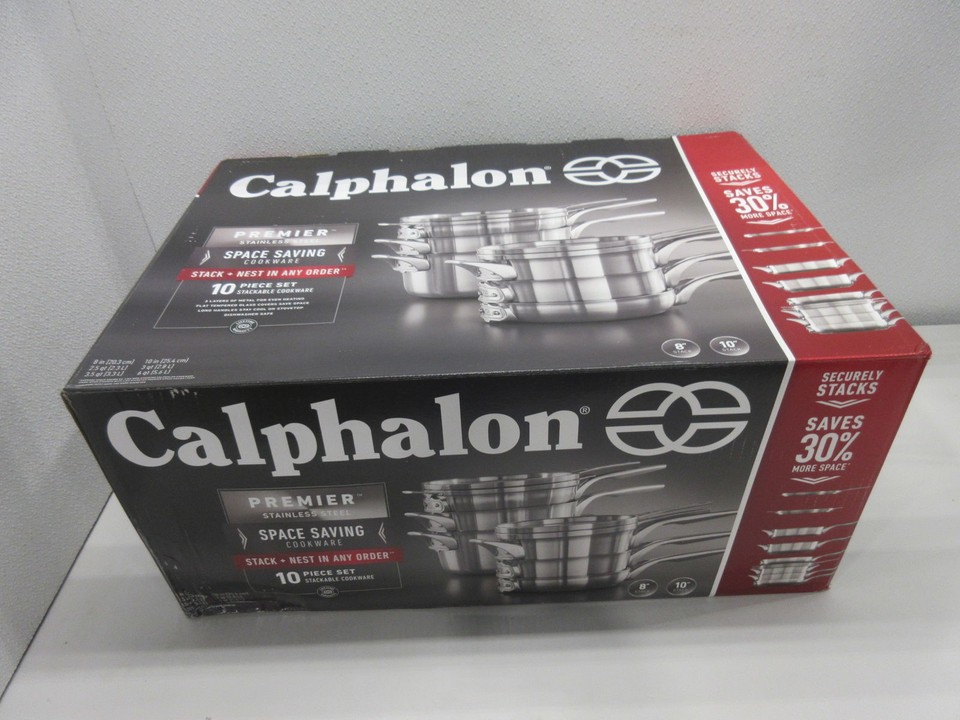Calphalon Premier 2010605 10 Piece Stackable Cookware Set eBay