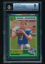 2009 Score National VIP Promo rookie #2 Matthew Stafford rc BGS 9