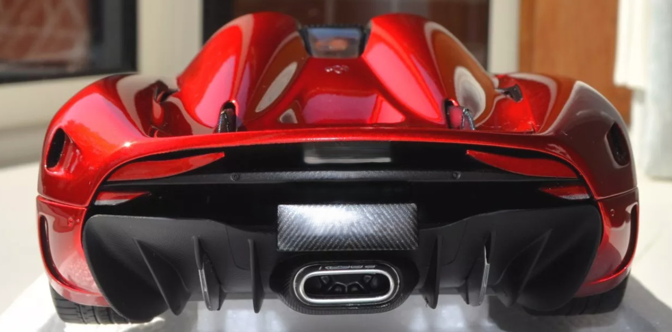 FERRARI Race Car Racing Hypercar Concept Red Custom Built LARGE 1:12SCALE MODEL