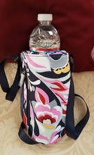 New VERA BRADLEY Waterproof Canvas MOD PAISLEY Crossover WATER BOTTLE BAG Hiking