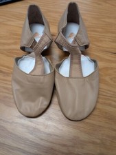 Bloch ES0410L Tan Elastosplit Grecian Dance Jazz Ballet Shoes