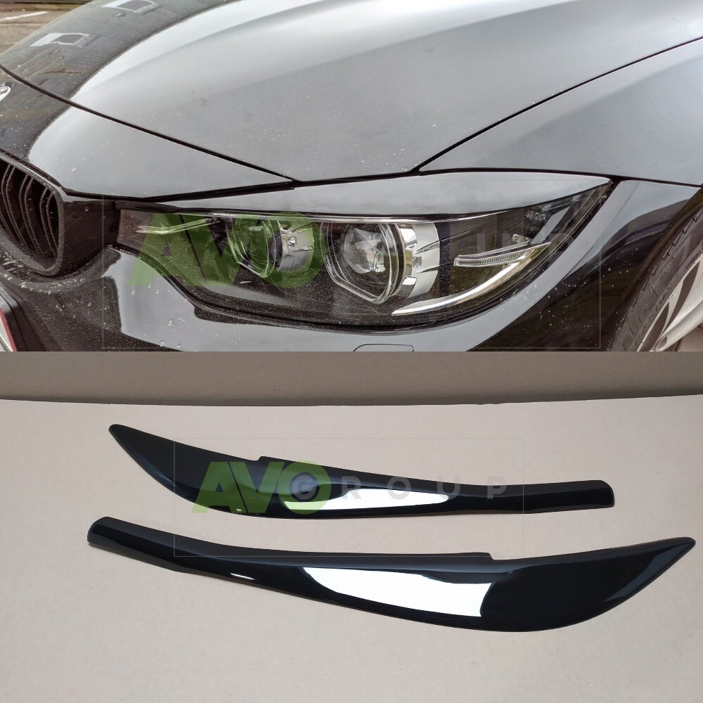 Headlight Eyelids for BMW 4 F32 / F33 / F36 2013-2021 ABS Gloss | eBay
