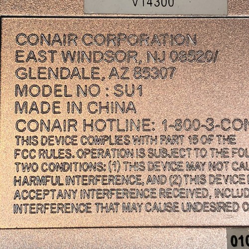 Conair Sound Therapy Sound Machine Model SU1 White Noise Maker Tested Working - Picture 6 of 6