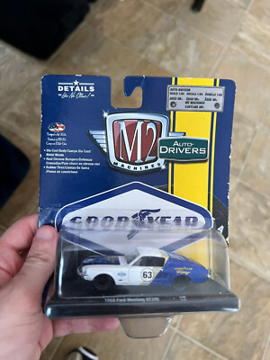 NEW! M2 MACHINES Auto Drivers Goodyear Racing 1968 FORD MUSTANG GT 390 R81 21-51