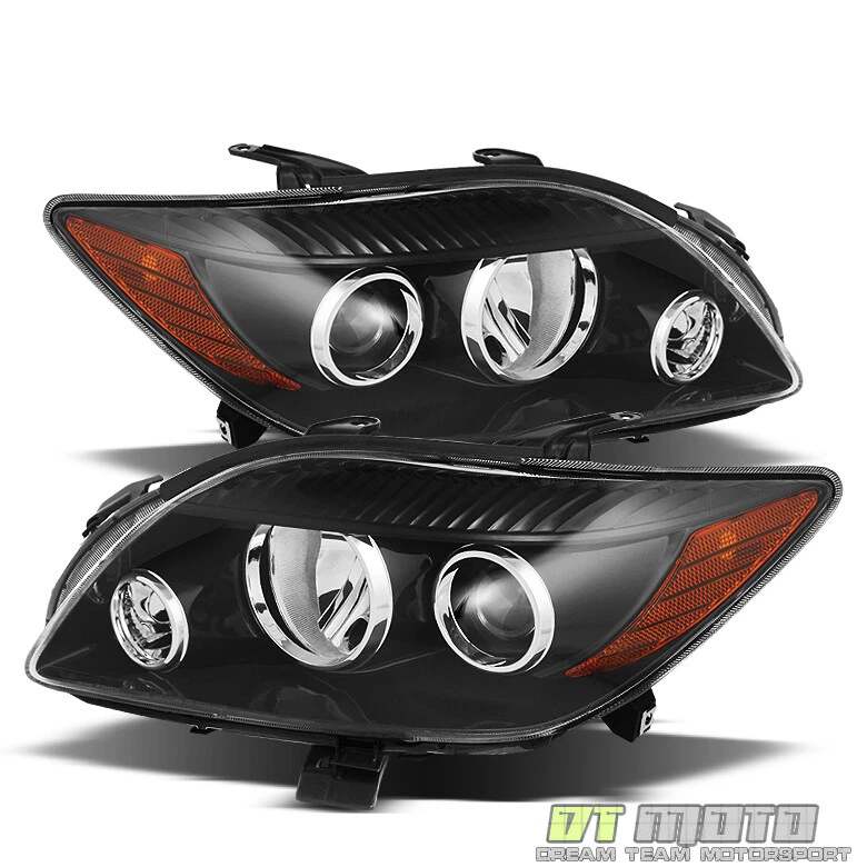 Faros delanteros negros [estilo de fábrica] 2008 2009 2010 Scion tC izquierda+derecha Foto 2 de 4