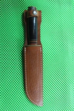 Marbles Gladstone Mich.  M.S.A. Co. IDEAL Knife Stag Pommel w/ Sheath Ref #260