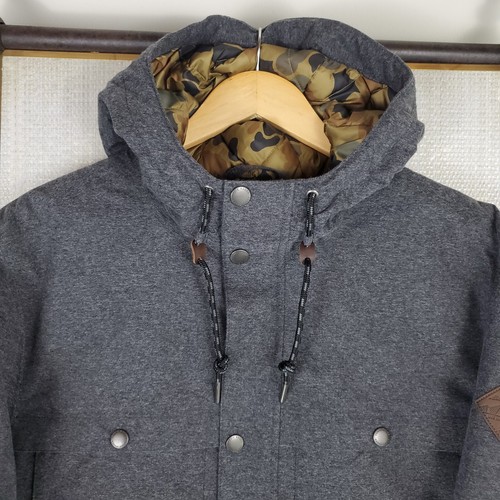 EDDIE BAUER NEW $299 Mens Size 2XL 650 Down Waterproof Hooded Jacket Herringbone - Picture 2 of 21