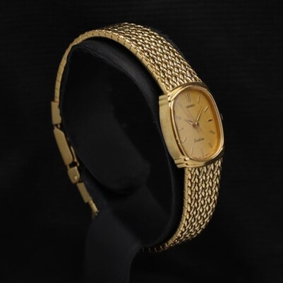 N MINT] Seiko Exceline 1221-5890 Oval Quartz Womens Ladies Vintage
