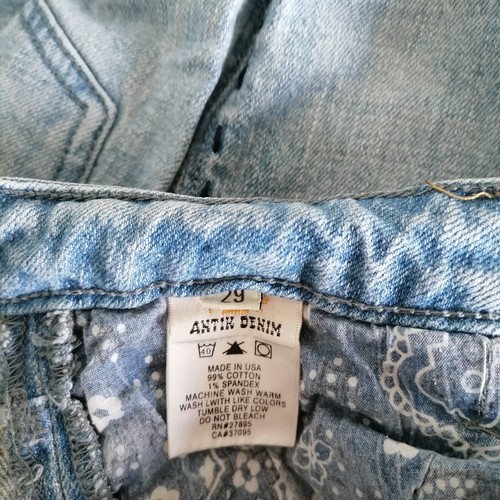 Antik Denim Womens Blue Low Rise Bootcut Embroidered Pocket Denim Jeans Size 29 - Picture 6 of 7