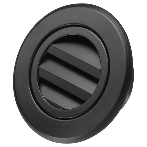 Soffit Vents 4 Inch, Aluminum Air Vent Cover with Screen Mesh, Black
