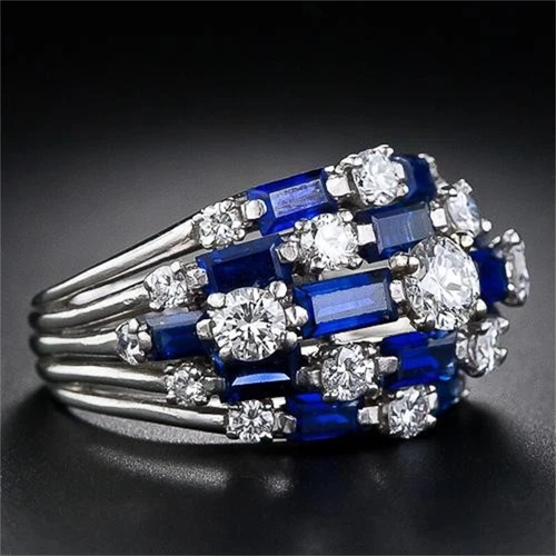 Gorgeous Cubic Zircon Women 925 Silver Plated,Gold Plated Ring Jewelry Sz 6-10 - Picture 22 of 42