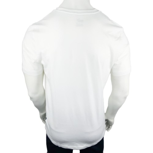 NUEVO CON ETIQUETAS PUMA PRECIO DE VENTA SUGERIDO POR EL FABRICANTE $40.99 ESSENTIALS HOMBRE NEGRO BLANCO CUELLO REDONDO CAMISETA MANGA CORTA - Imagen 10 de 16