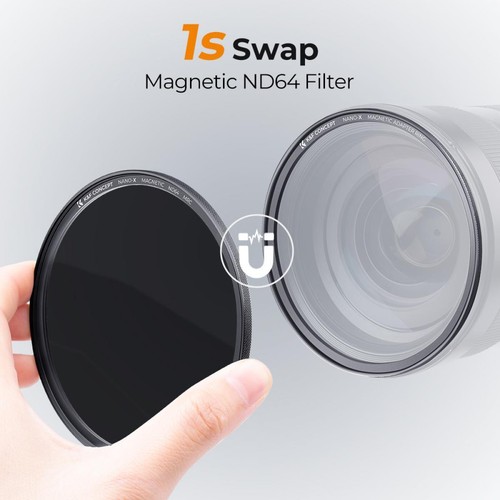 K&F Concept ND64 Magnetic Filter+Apater Ring+Cap 49/52/55/58/62/67/72/77/82mm - Picture 32 of 100
