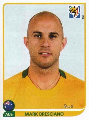 Panini Sticker World Cup 2010 No. 289 Mark Bresciano Australia Image NEW ITEM