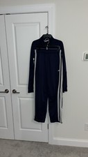 Vintage Nike Matching Blue Track Sweat Jogging Jacket  Pants Full Suit Mens L