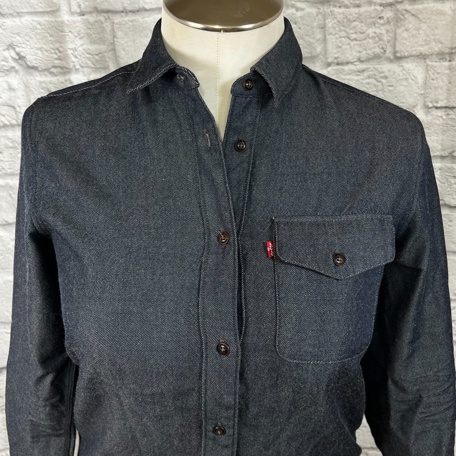 Pendleton x Levi Strauss Black Wool Button Up Shi… - image 5