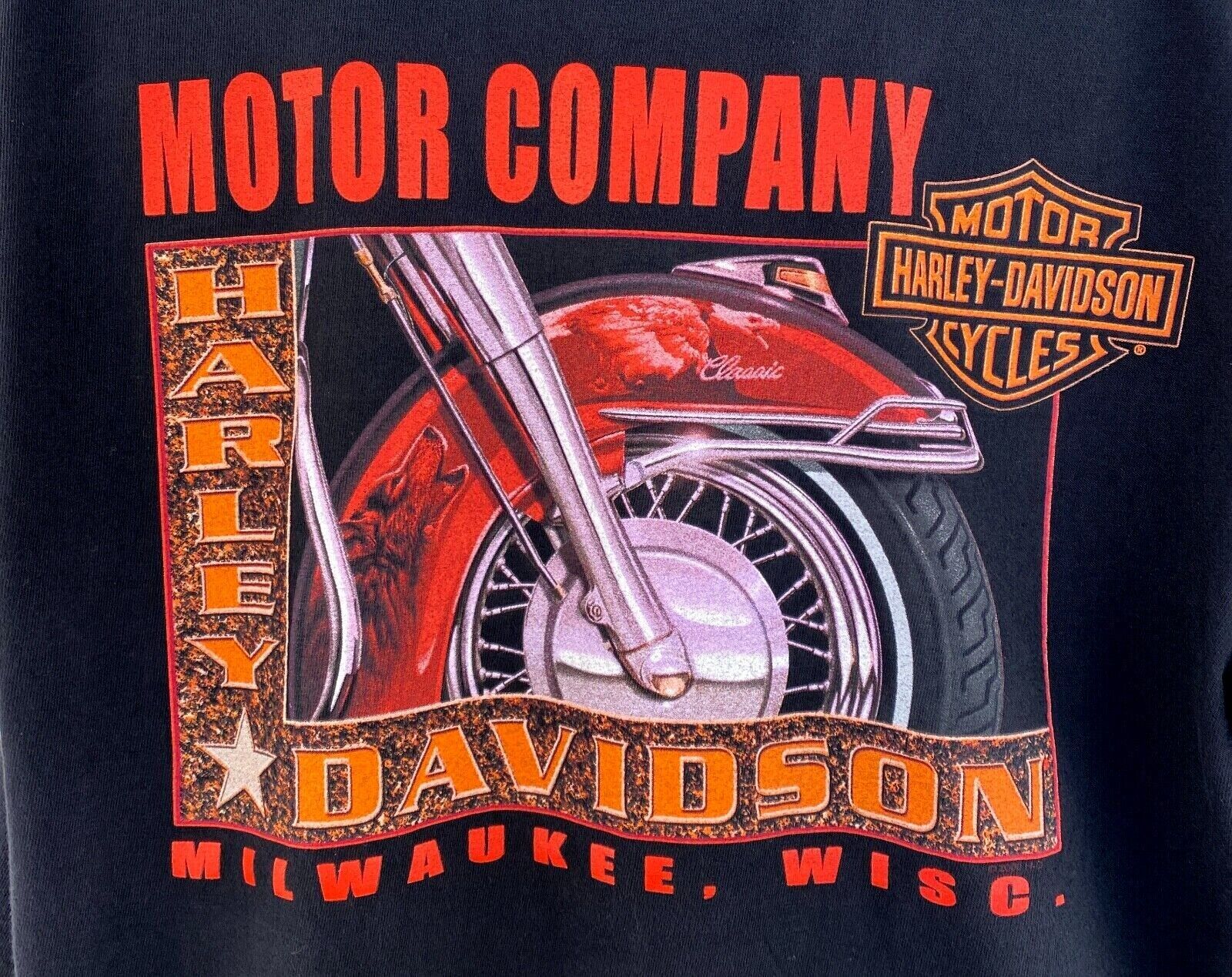 Vintage 1996 Harley Davidson Twin Cam 88 Shirt Milwaukee, WI Motor Company  Med M