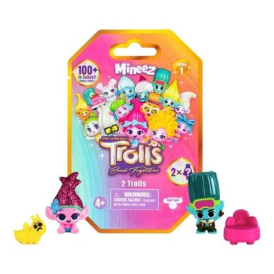 Trolls Band Together Mineez 1.5'' Inch Collectible Figures 2 Pack