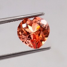 AAA Natural Ceylon Padparadscha Sapphire Heart Loose Gemstone Cut 4.90 CT