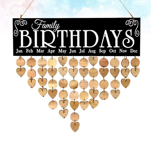 Wooden Plaque Home Decor Wooden Hanging Board Hanging Calendar DIY Pendant - Picture 8 of 11