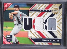 2018 Panini Elite Extra Edition #USAM-EH Ethan Hankins USA Material Gold #/99