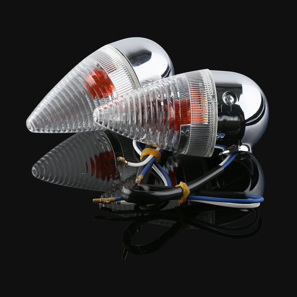 A Pair Clear Rear Turn Signal Light Fit For YAMAHA XV1900 XV 1900