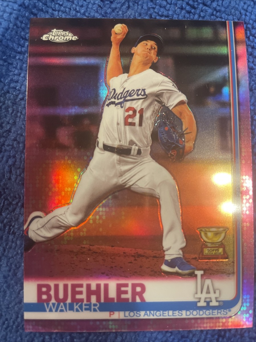 2019 Topps Chrome #90 Walker Buehler Rookie Cup pink refractor