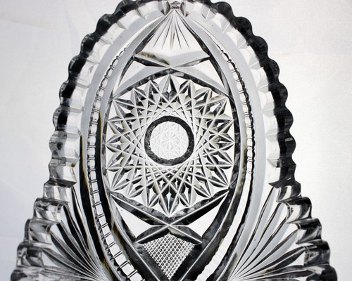 Unger Newport Cut Celery Tray, Antique c1909 ABP, American Brilliant 11" - Picture 9 of 11