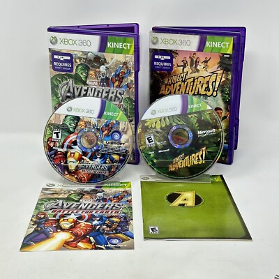 Marvel Avengers: Battle for Earth and Kinect Adventures Bundle Xbox 360