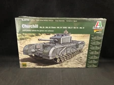 Italeri Churchill WWII Allied Military Vehicle 1:56 SC Plastic Model Kit 15760