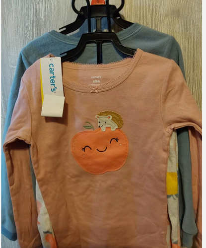 Carters Kids' Soft Plush Fleece 3-piece PJ Set (MULTI,4T) NWT - Picture 7 of 10